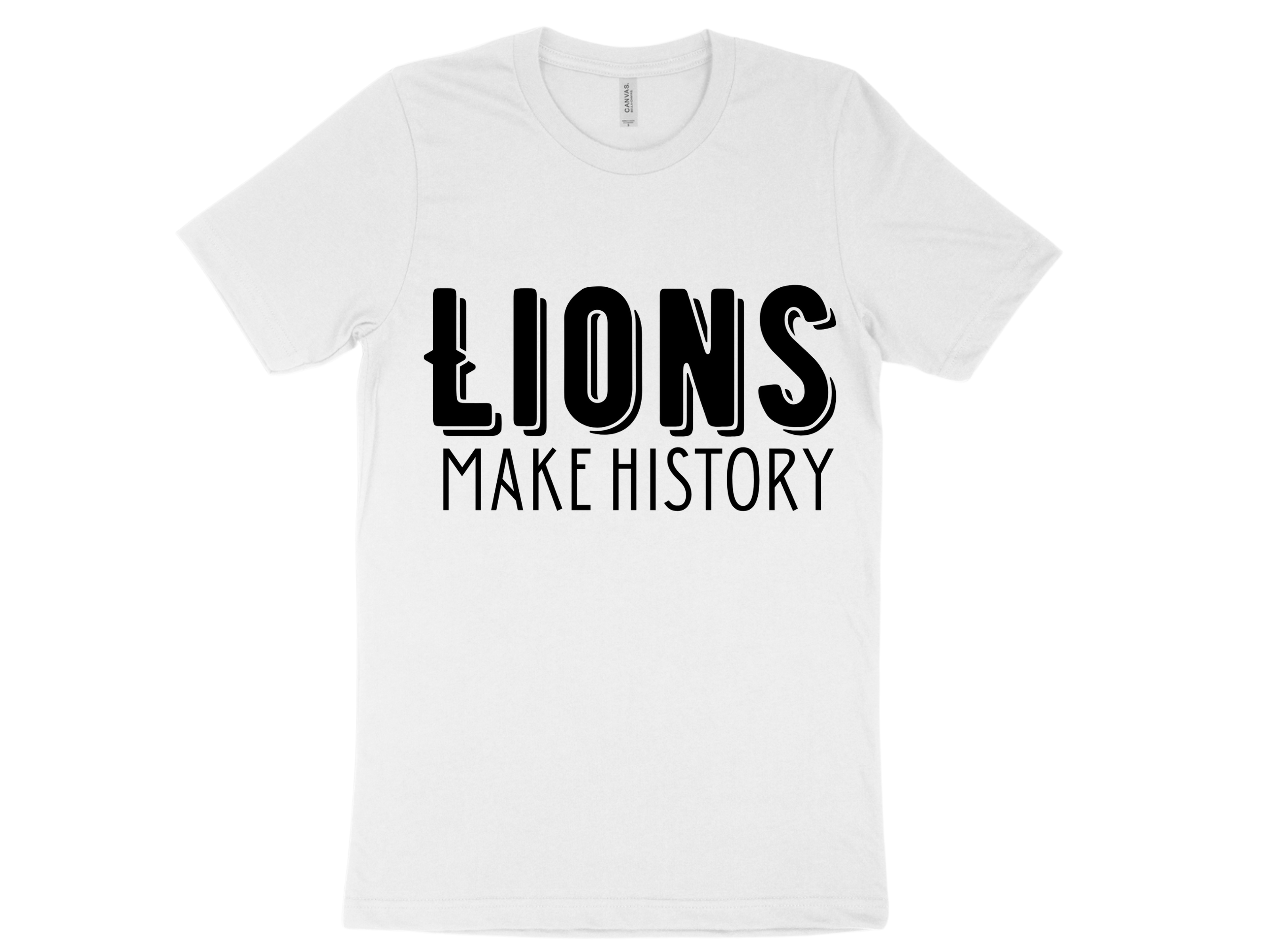 Lions Make History - White Short Sleeve  Main Image